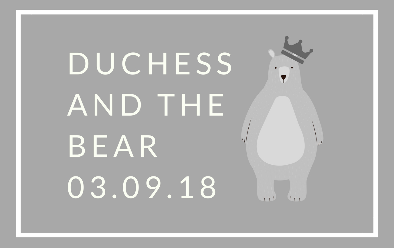Image of a bear with text reading Duchess and the Bear